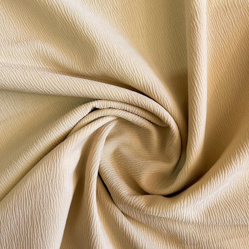 Crepe marroquino 1,50m larg 92% Poliéster 08% Elastano tecido leve ideal para moda casual e festa