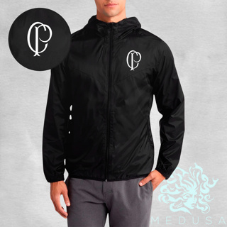 Jaqueta Corta Vento Masculina - TIMÃO Com Capuz, Bolso e Zíper - Academia Corrida Esportes em Oferta na Shopee