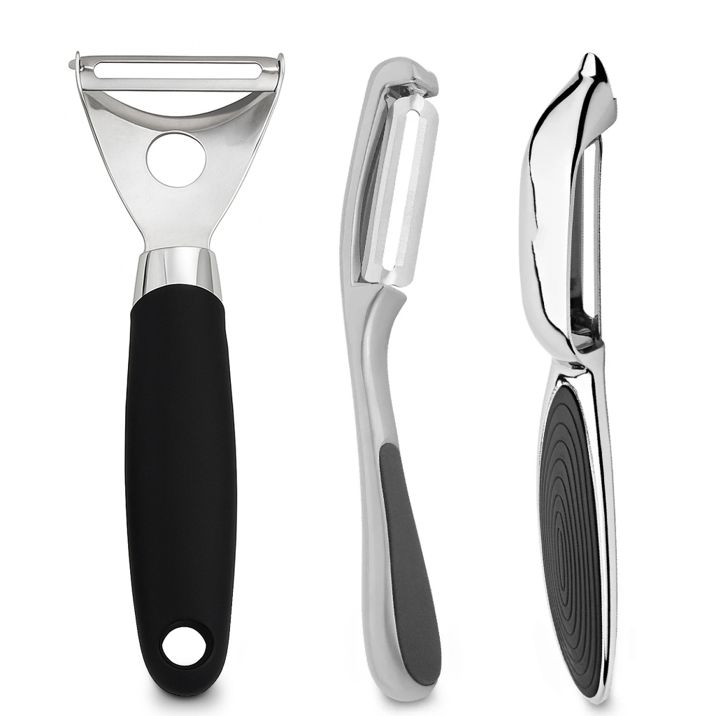 Descascador Batata Legumes Frutas Queijo Lâmina Aço Inox Corte Preciso Premium Luxo Profissional em Oferta na Shopee