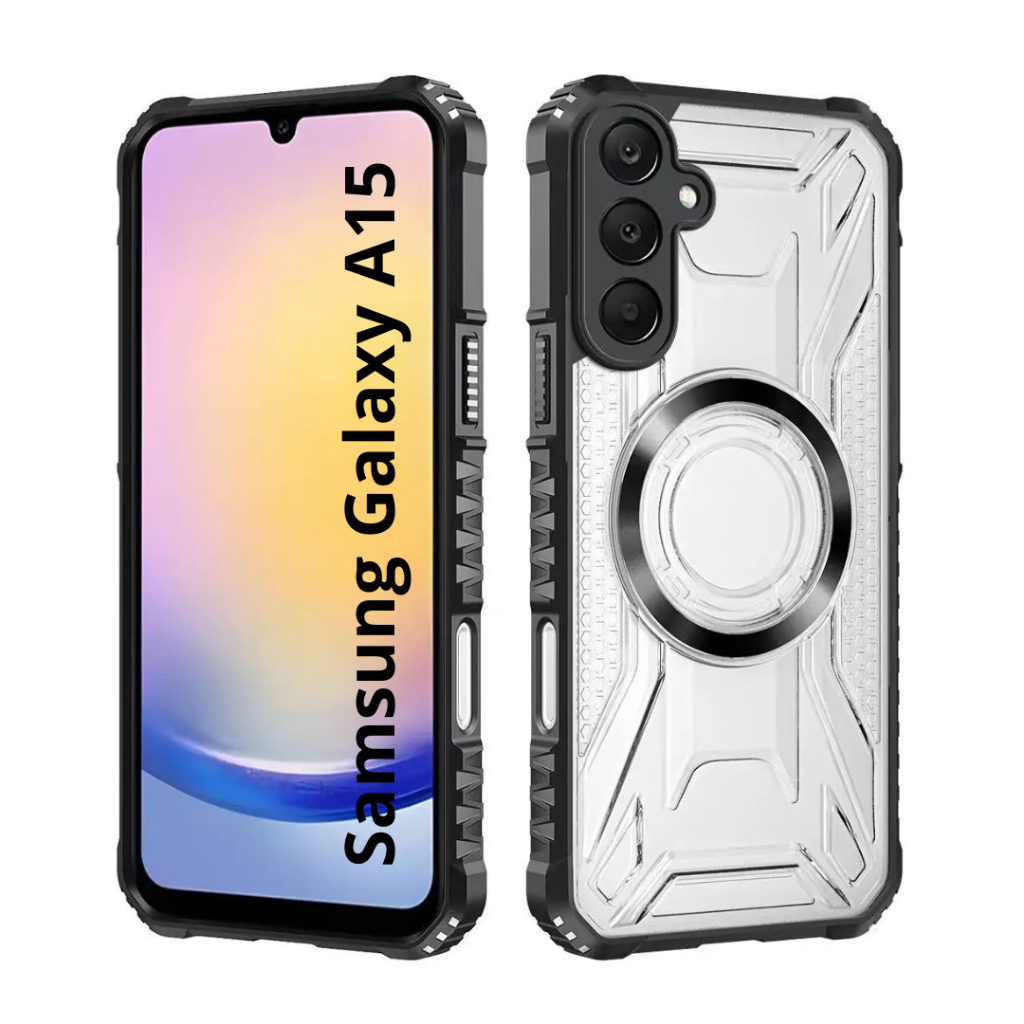 Capa Capinha Clear Anti Impacto Com Suporte Para Carregador Por Indução Para Samsung Galaxy A15