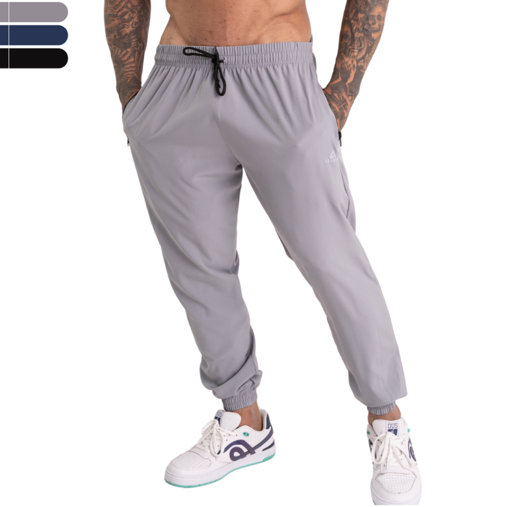 Calças Jogger Tactel Slim Esportiva Masculina Secagem Rápida Academia Treino