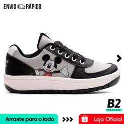 Tênis Disney Casual Mickey Juvenil Original com Nota Fiscal e Garantia