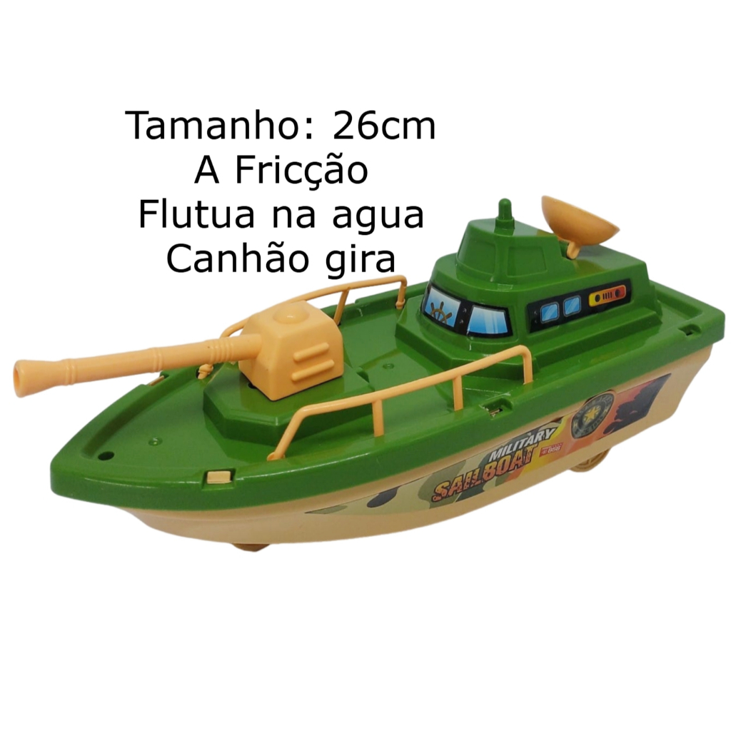 Barco Lancha Fricção Marinha Policia Combate Militar Flutua Na Agua
