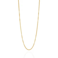 Cordão Feminino Banhado a Ouro 18k Fio Grumet 530695