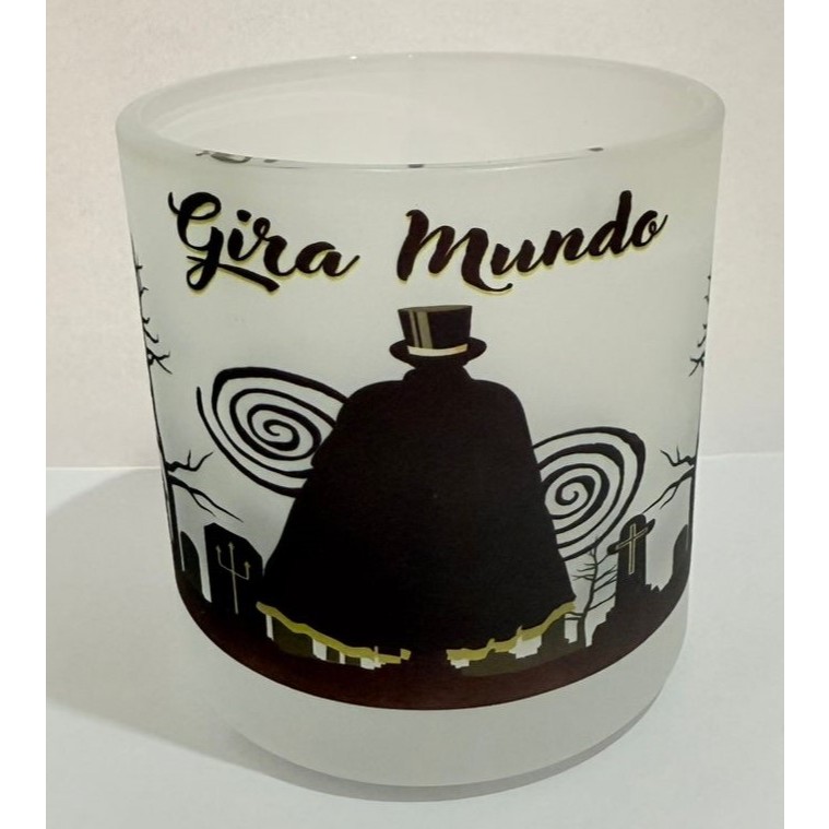 EXU GIRA MUNDO COPO DE EXU BEBIDAS E WHISKY 260ML VIDRO - UMBANDA QUIMBANDA CANDOMBLE CALUNGA