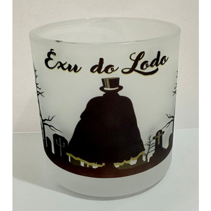 EXU DO LODO COPO DE EXU BEBIDAS E WHISKY 260ML VIDRO - UMBANDA QUIMBANDA CANDOMBLE CALUNGA