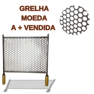 GRELHA CHURRASQUEIRA MOEDA 50X40 50X50 50X60 CHURRASCO AÇO GALVANIZADO PEQUENA MEDIA GRANDE em Oferta na Shopee
