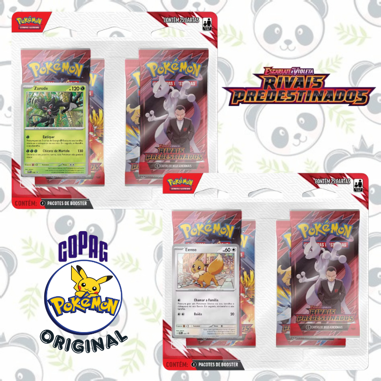 Blister Quádruplo EV 10 | Rivais Predestinados | Pokémon Tcg | COPAG