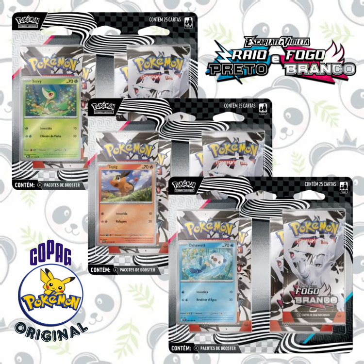 Blister Quádruplo EV 10.5 | Raio Preto e Fogo Branco | Pokémon Tcg | COPAG em Oferta na Shopee