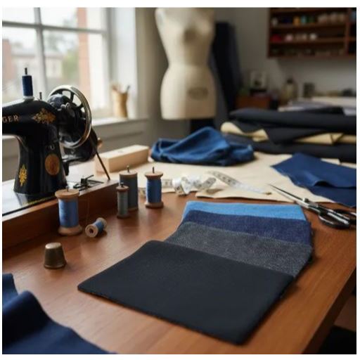 Tecido Jeans 1,70m X 2,00m 100% Algodão Robusto Liso