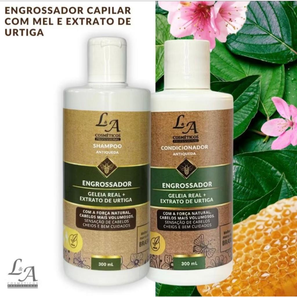 Kit Engrossador Capilar - Antiqueda e Revitalização com Mel e Urtiga