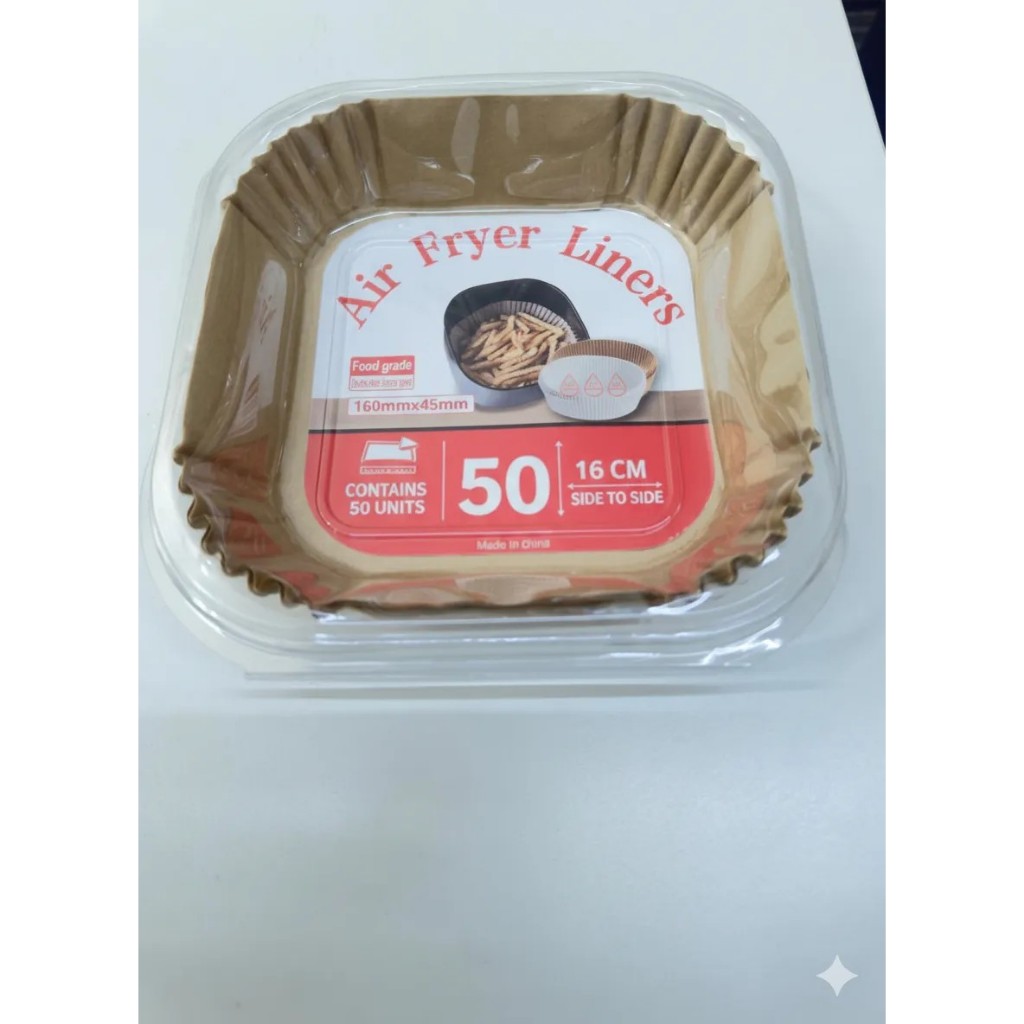 Air Fryer Forma Descartável P/ Fritadeira C/ 50