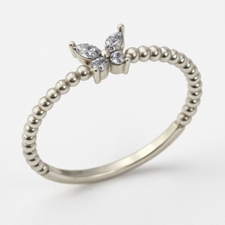 Anel Borboleta em Prata 925 com Zircônias | Joia Feminina em Oferta na Shopee