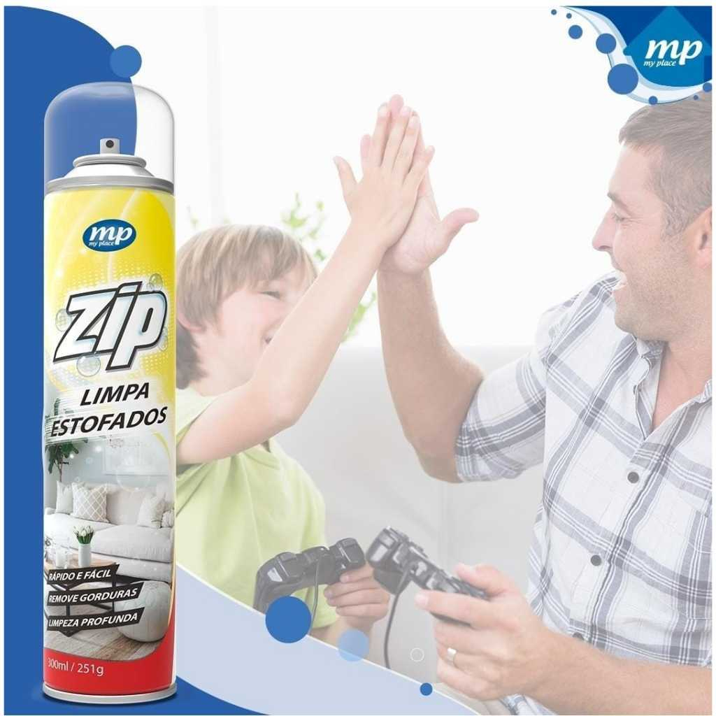 Limpa Estofados Carpetes Spray Zip Clean 300ml/251g - My Place — imagem 2 de 2