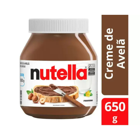 Nutella Creme De Avelã Com Cacau 650g Recheio Ferrero
