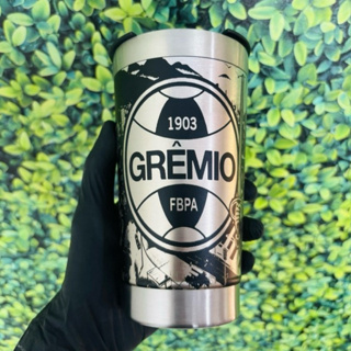 COPO TÉRMICO personalizado a laser  360º GRÊMIO PREMIUM em Oferta na Shopee