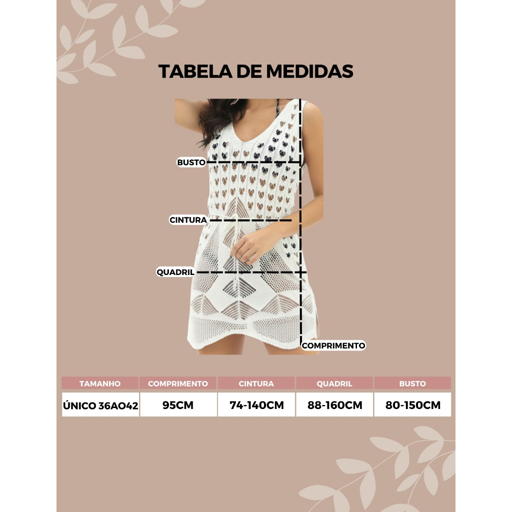 Saída De Praia Liz Em Tricô Modelo Vestido Decote V Imperdível