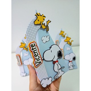 Caixa Pirâmide Cone Snoopy - Personalizado Snoopy