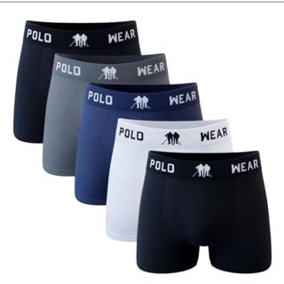 Kit Com 4 Cuecas POLO Boxer Original Premium em Oferta na Shopee