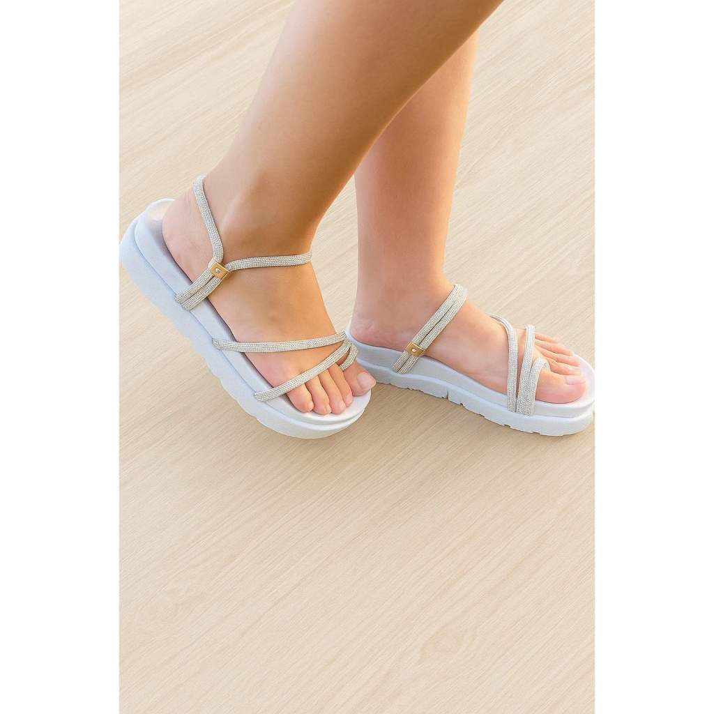 Sandalia Papete Birken Feminina Plataforma Confortavel