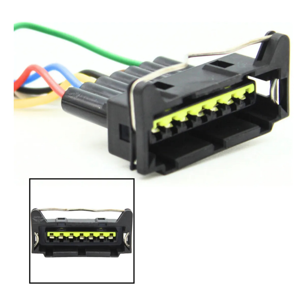 01 Chicote Conector Plug 7 Vias Módulo E Bobina Ignição