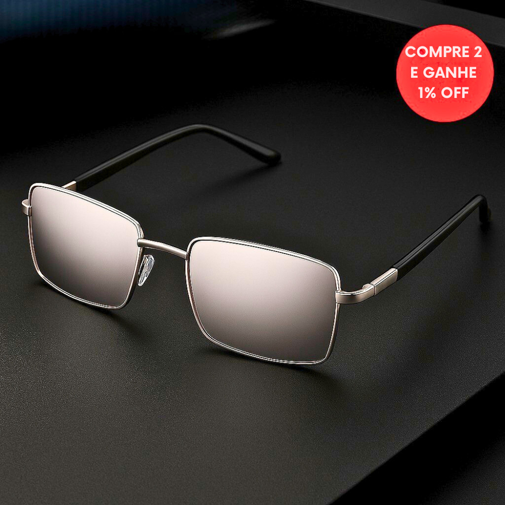 OCULOS DE SOL LUPA DO VILÃO ESPELHADA UNISSEX PROTEÇÃO UV400 SEM MOLDURA
