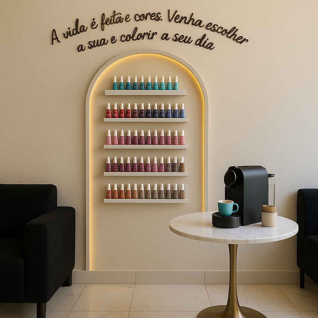 Expositor de esmaltes Kit 3 Prateleiras MDF Ideal para Esmaltes, Temperos e Decoração em Oferta na Shopee