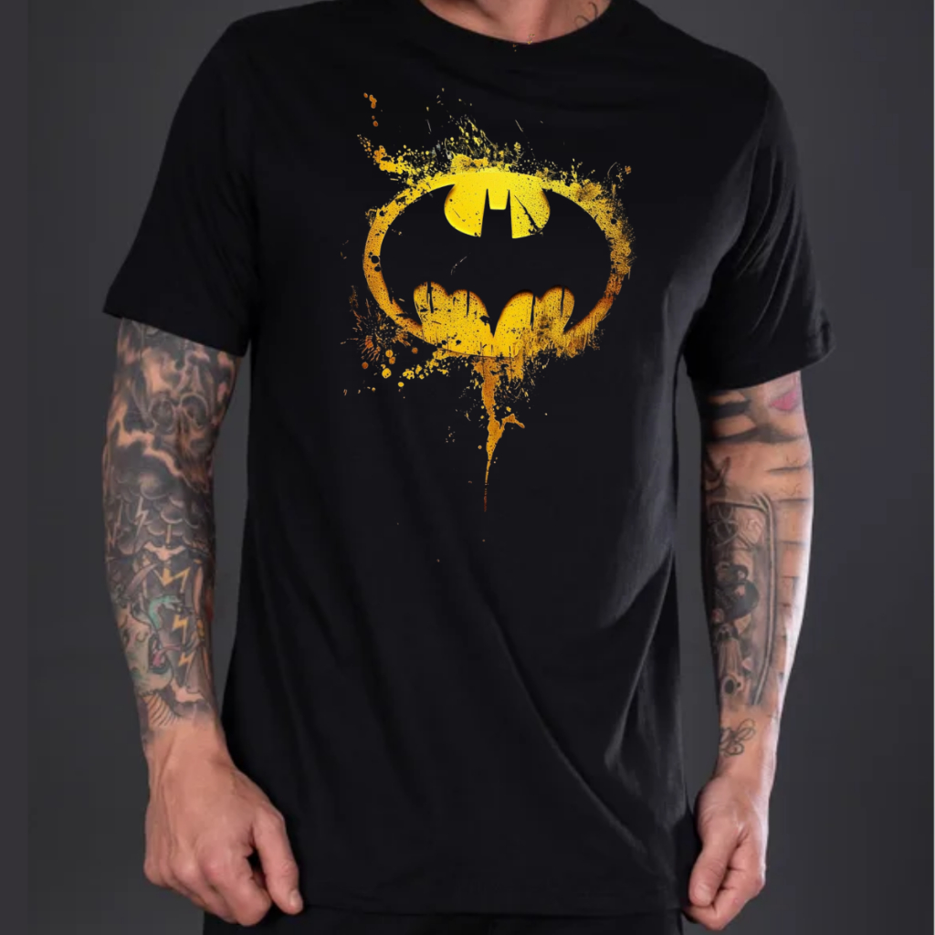Camiseta Masculina Batmann Super Heroi 100% algodão Premium Lançamento Envio Rapido Unissex em Oferta na Shopee