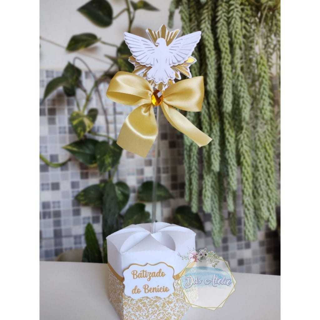 10 Centro de mesa personalizado Batizado/caixinha personalizada Batizado/Centro de mesa Batizado/ em Oferta na Shopee