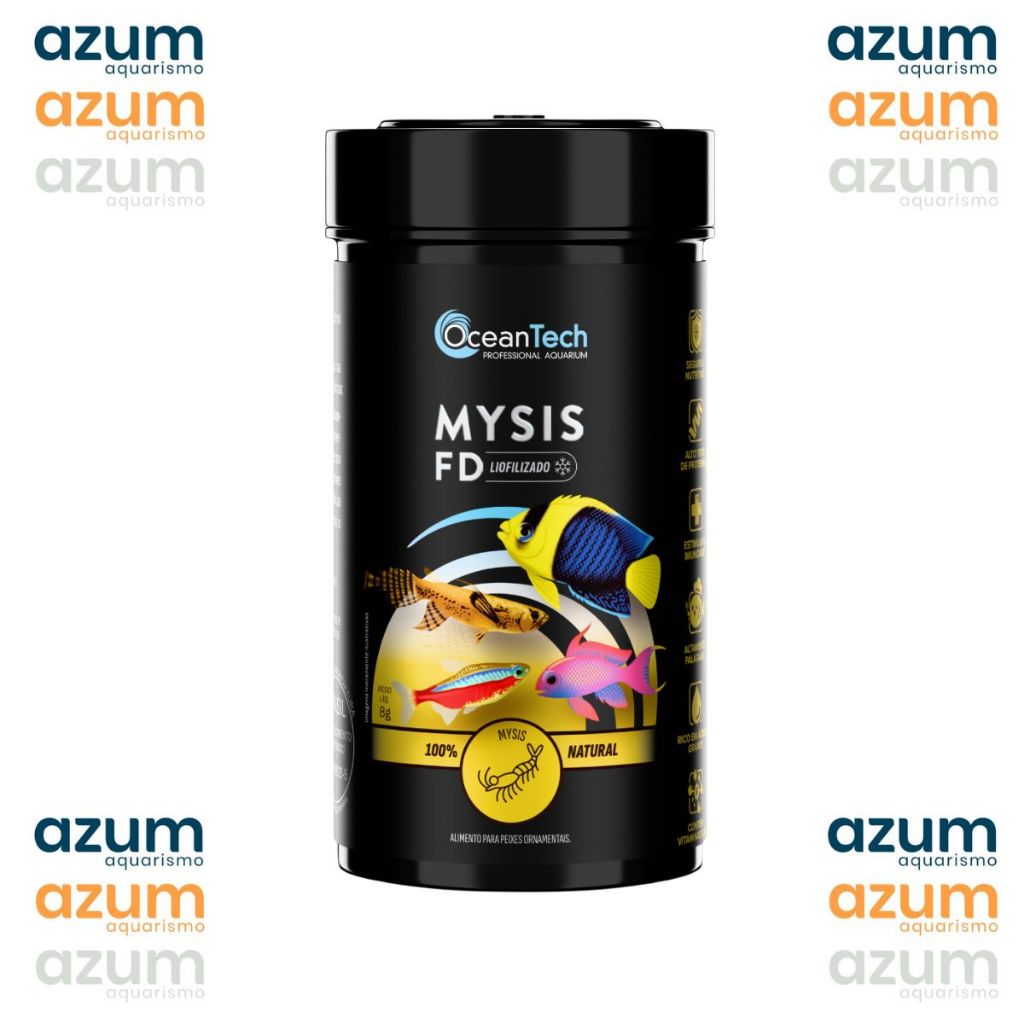 Mysis FD 12g Ocean Tech — Ração Liofilizada Natural p/ Peixes | Alta Proteína e Apetite