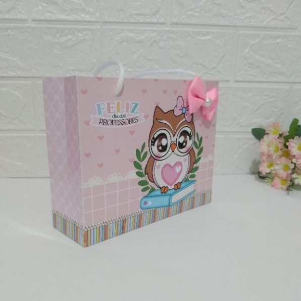 Sacolinha Personalizada Dia Dos Professores/Lembrancinhas Personalizadas