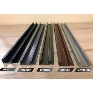 Puxador Perfil de Aluminio Para Moveis de 15 mm Cores Variadas em Oferta na Shopee