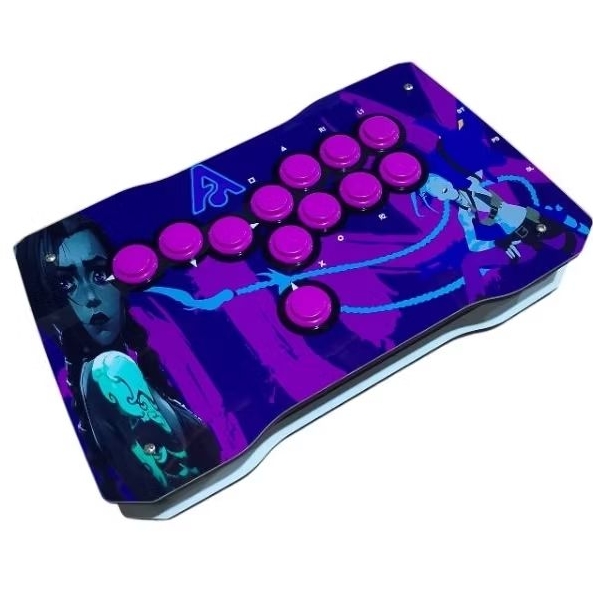 Controle HITBOX Arcane  Jinx para PC / PS4 / PS3 / Pi3 /Steam - Aqua Pc