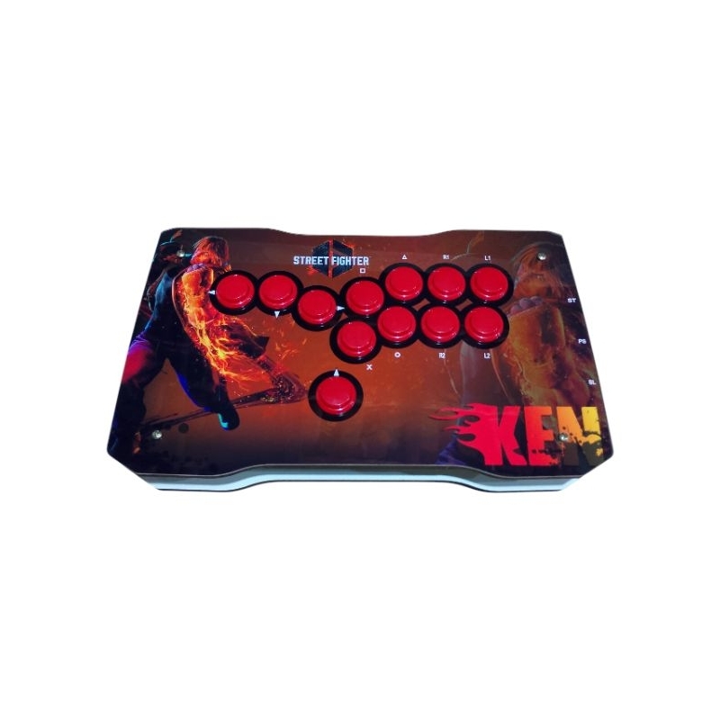 Controle HITBOX Ken Street fighter 6 para PC / PS4 / PS3 / Pi3 /Steam - Aqua Pc