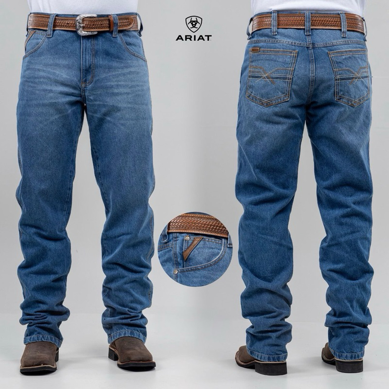 Calça country masculina rodeio montaria barra larga balão peão