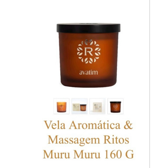 😌 “Vela Aromática Avatim – Massagem e Ambiente | Perfumada e Relaxante” 160g cada