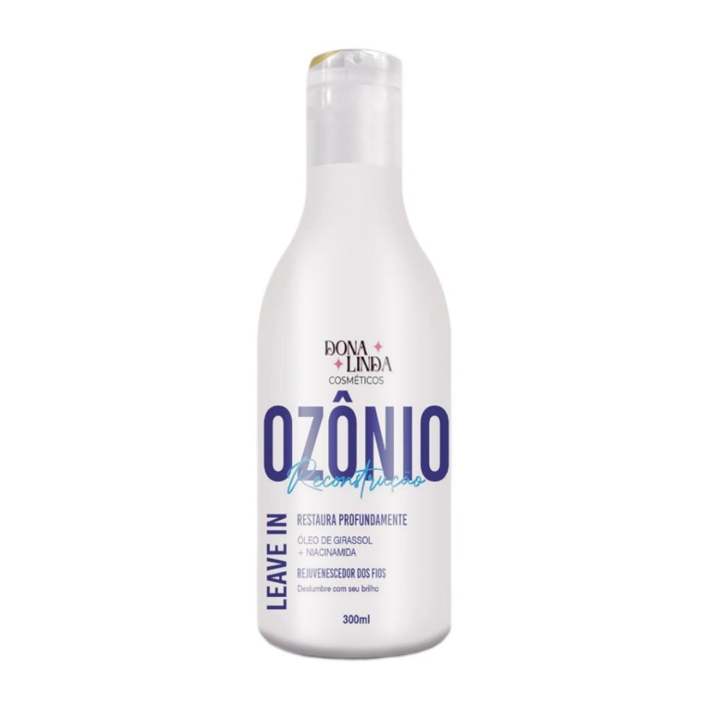 Leave-in Sem Enxágue Ozônio Reconstrução Dona Linda 300ml – Restaura e Rejuvenesce em Oferta na Shopee