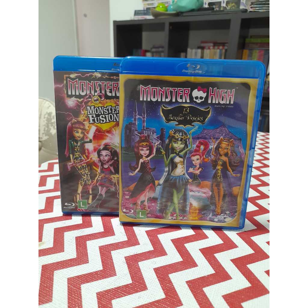 Blu-Ray - Monster High - 13 Monster Desejos e  Blu-ray - monster high - monster fusion