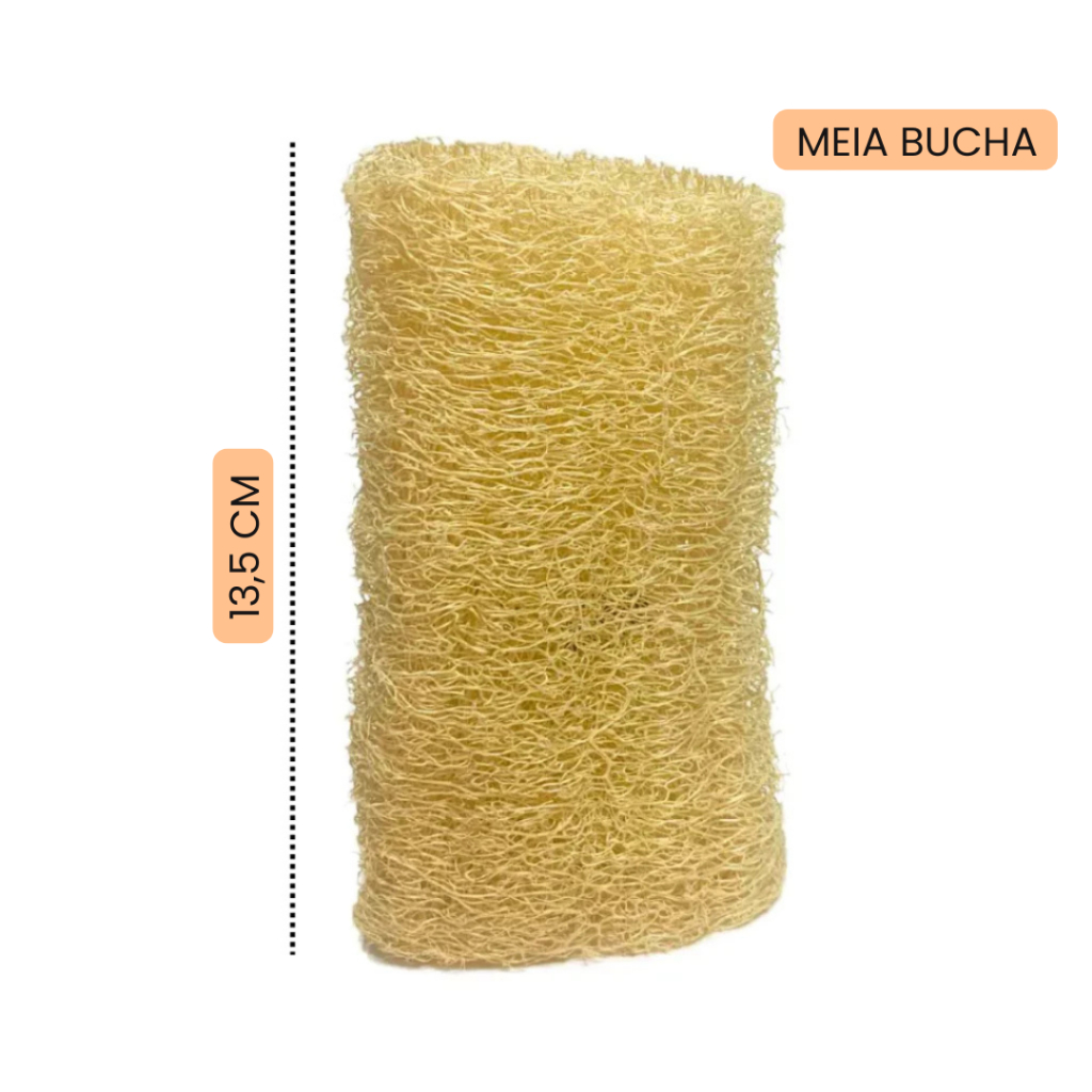 Buchas Vegetais Naturais Pedaço – Esponja Ecológica para Banho e Limpeza em Oferta na Shopee