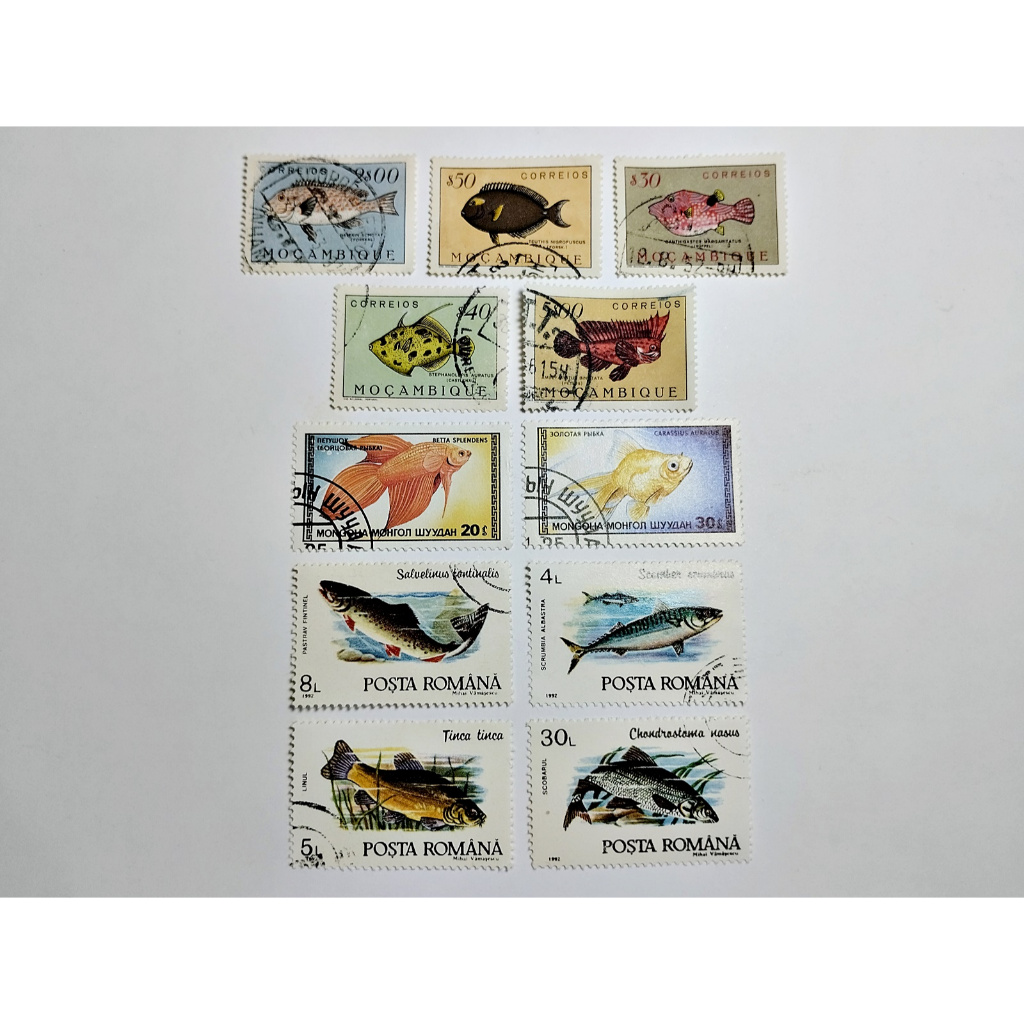 Selos Postais Filatelia Coleção ( Peixes ) Países 11U-03