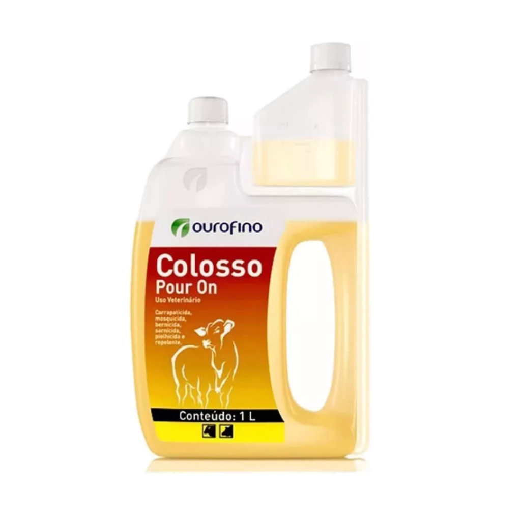Colosso Pour On 1l Ouro Fino Carrapatos, Bernes, Insetos