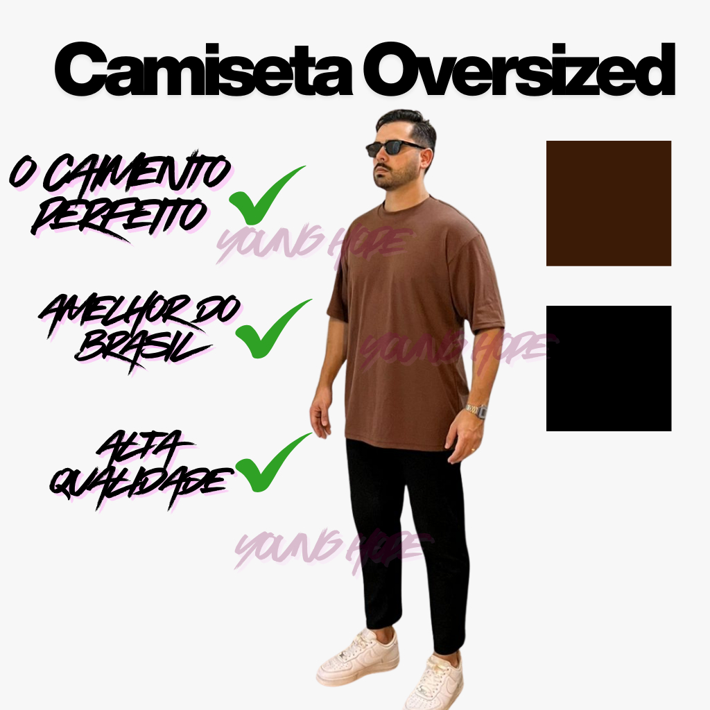 Camiseta Lisa Oversized Streetwaer Treino Academia Unissex Masculina Algodão Confortável Qualidade