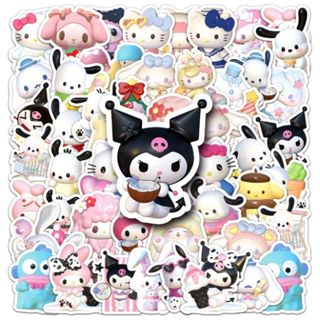 50 Stickers Sanrio 3D | Adesivos para Kindle, Planner, Journal e Scrapbook em Oferta na Shopee