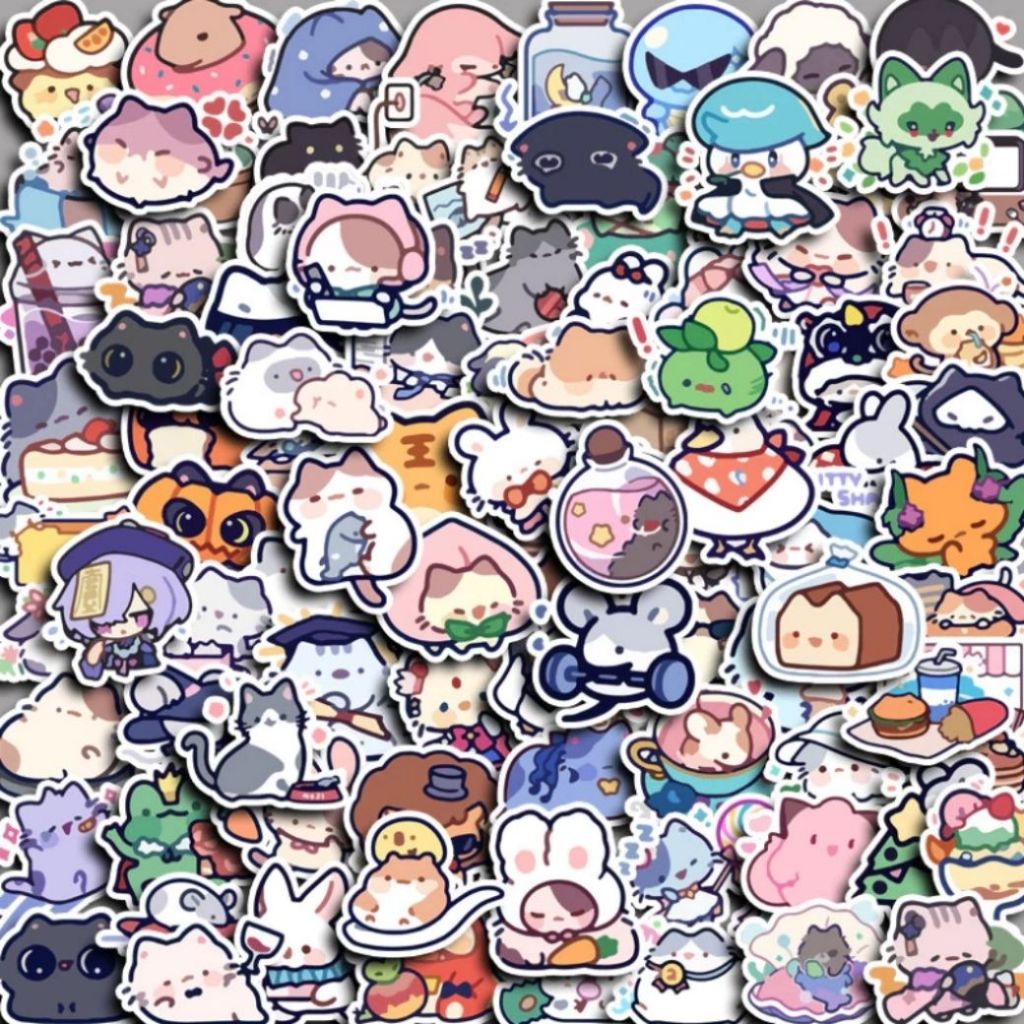 50 Stickers Gatinhos  | Adesivos para Kindle, Planner, Journal e Scrapbook em Oferta na Shopee