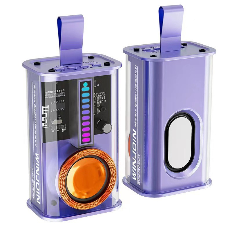 Caixa de som bluetooth RGB portátil Gas Station 5.0 Portátil Com Luz Rgb E Microfone B9