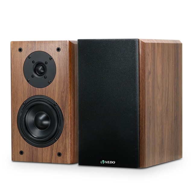 VEDO Caixa Som Passiva Falante HiFi 200W RMS Speaker Passiva Caixa De Som Surround De Madeira Para Home Theater