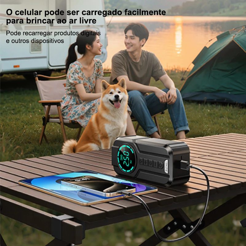 Compressor de Ar Portátil JMJN 7 em 1 12V — foto 5