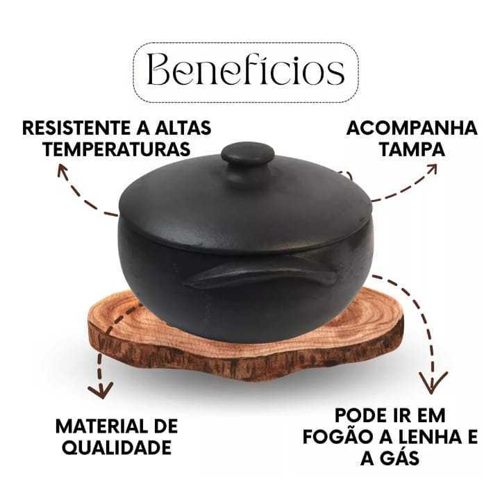50% OFF - Panela de Barro Capixaba 1000ml - JÁ CURADA