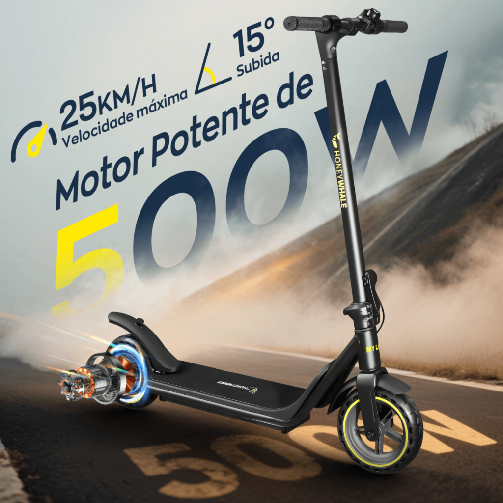 HONEYWHALE M1 LITE Patinete Elétrico Adulto 500W 25KM/H 16KM
