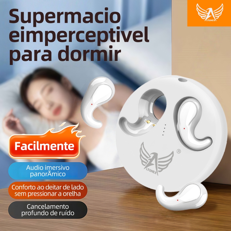Fones Bluetooth para Dormir rapido bem Invisível no Ouvido com Cancelamento de Ruído​ escondido Fones de ouvido bebê fio em Oferta na Shopee